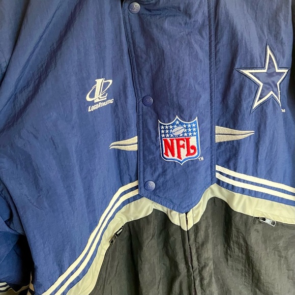 VINTAGE DALLAS COWBOYS Men’s NFL Pro Line Puffer Winter Jacket Coat Size LARGE - Picture 3 of 6